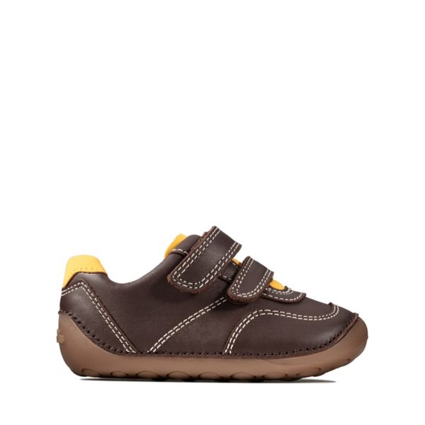 Clarks Boys Tiny Dusk Toddler Casual Shoes Brown | USA-8325761